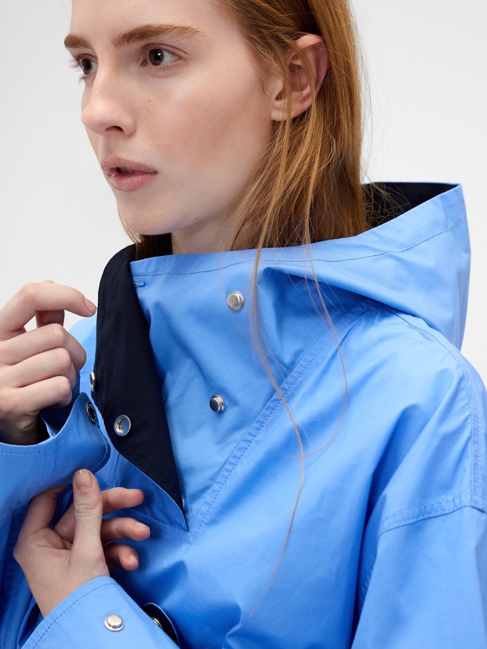 🔥🔥NWT (SMALL) GAP x Victoria Beckham Hooded Pullover Jacket/The Anorak Jacket🔥